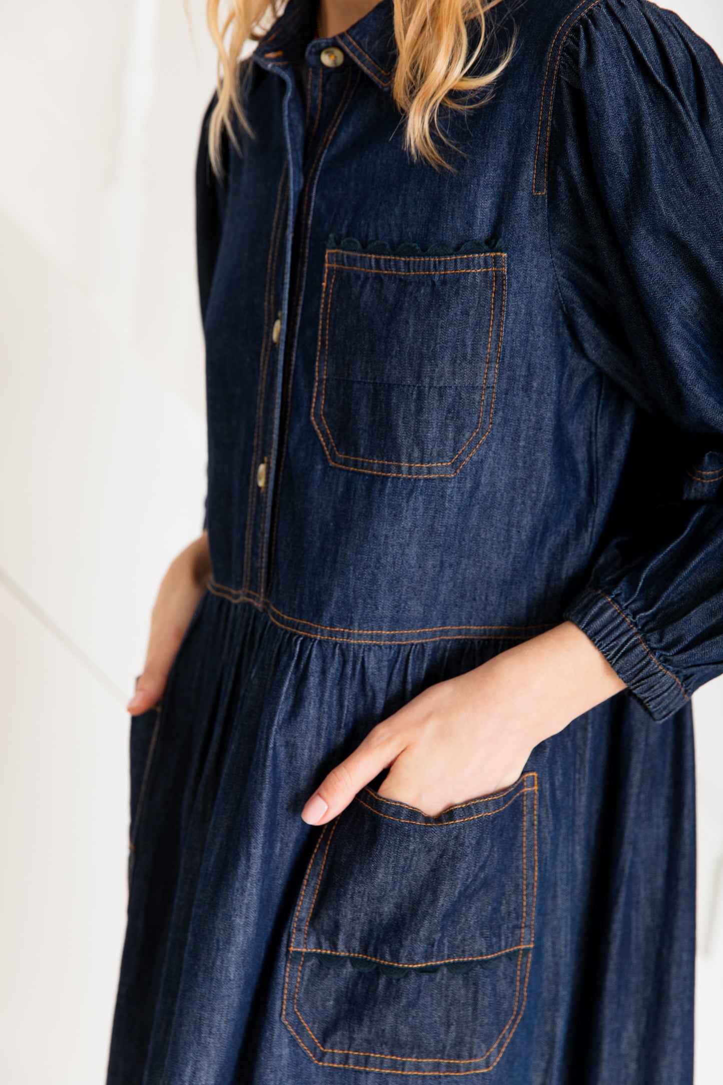 Adriane Dark Denim Dress