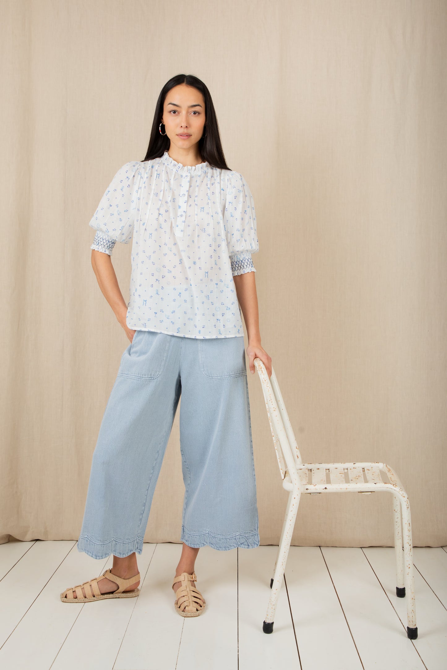 Aide Trousers - Ice Blue