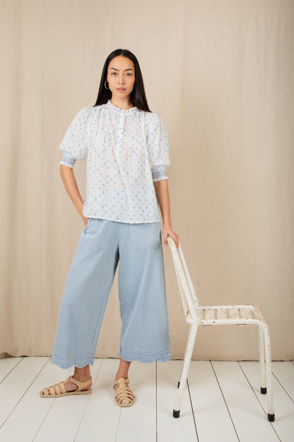 Aide Trousers - Ice Blue