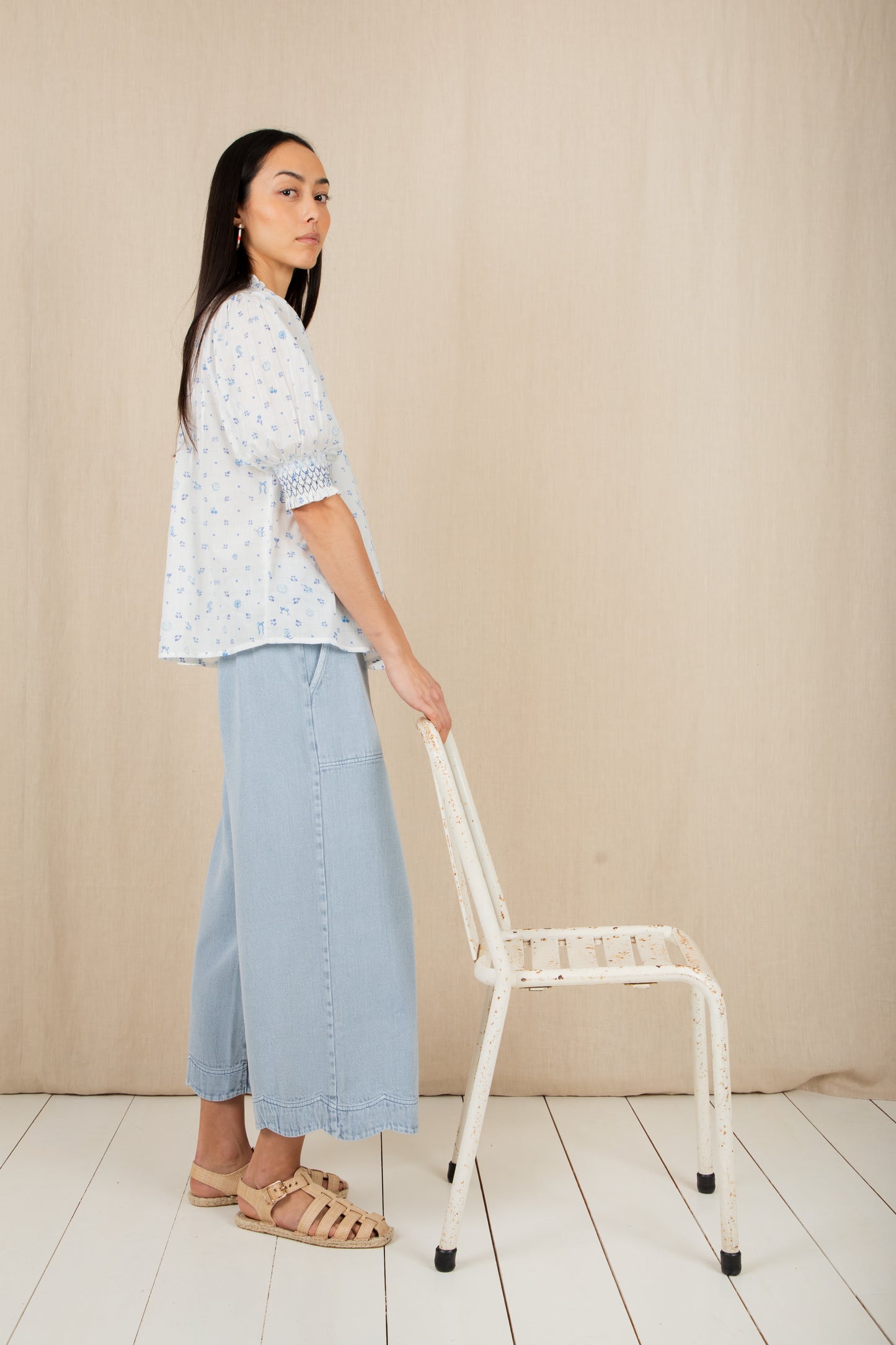Aide Trousers - Ice Blue
