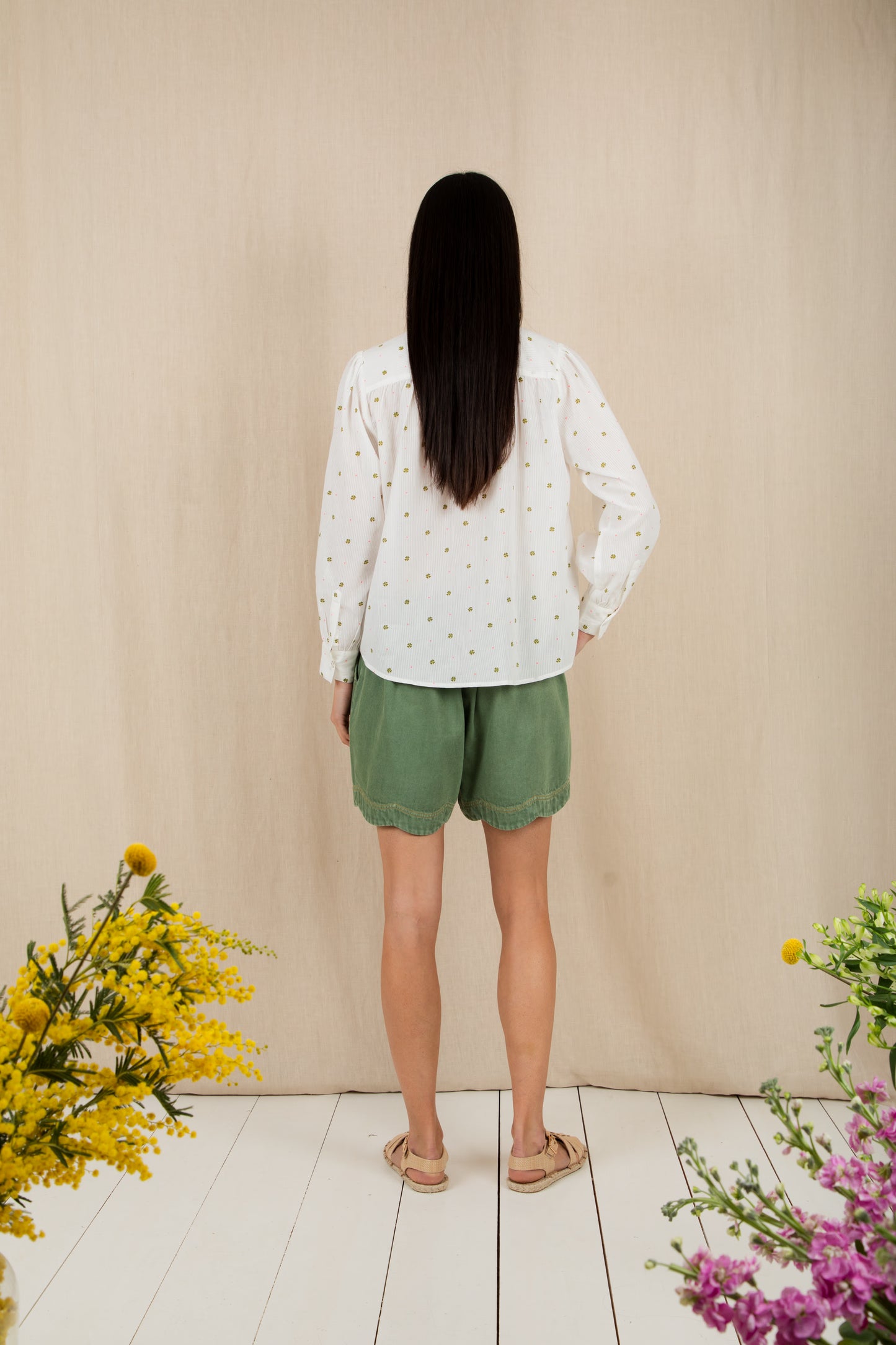 Anais Shirt - Clover Neon