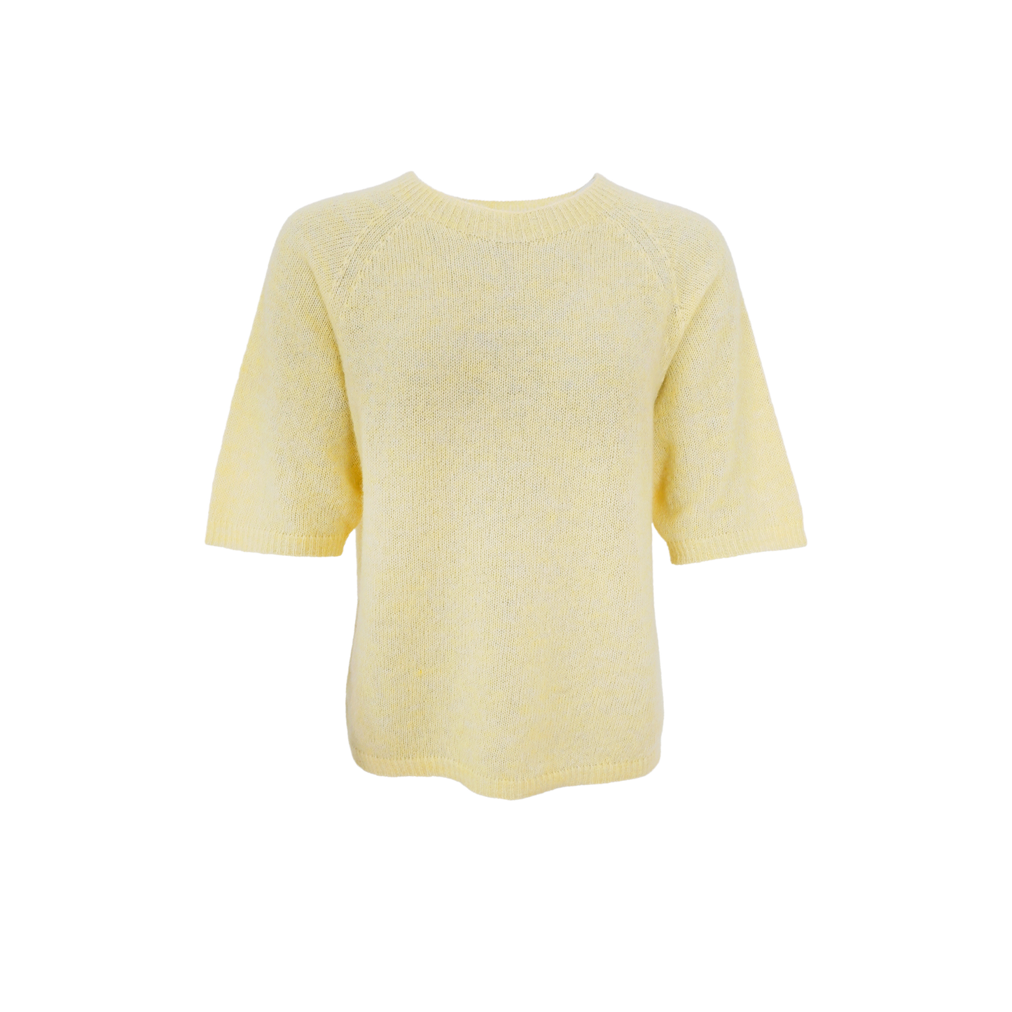 Dell Knit Short Sleeve Top - Pastel Yellow