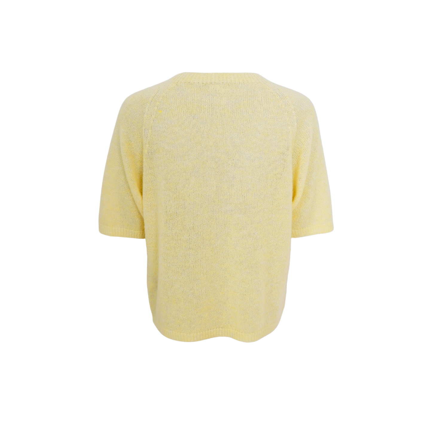 Dell Knit Short Sleeve Top - Pastel Yellow