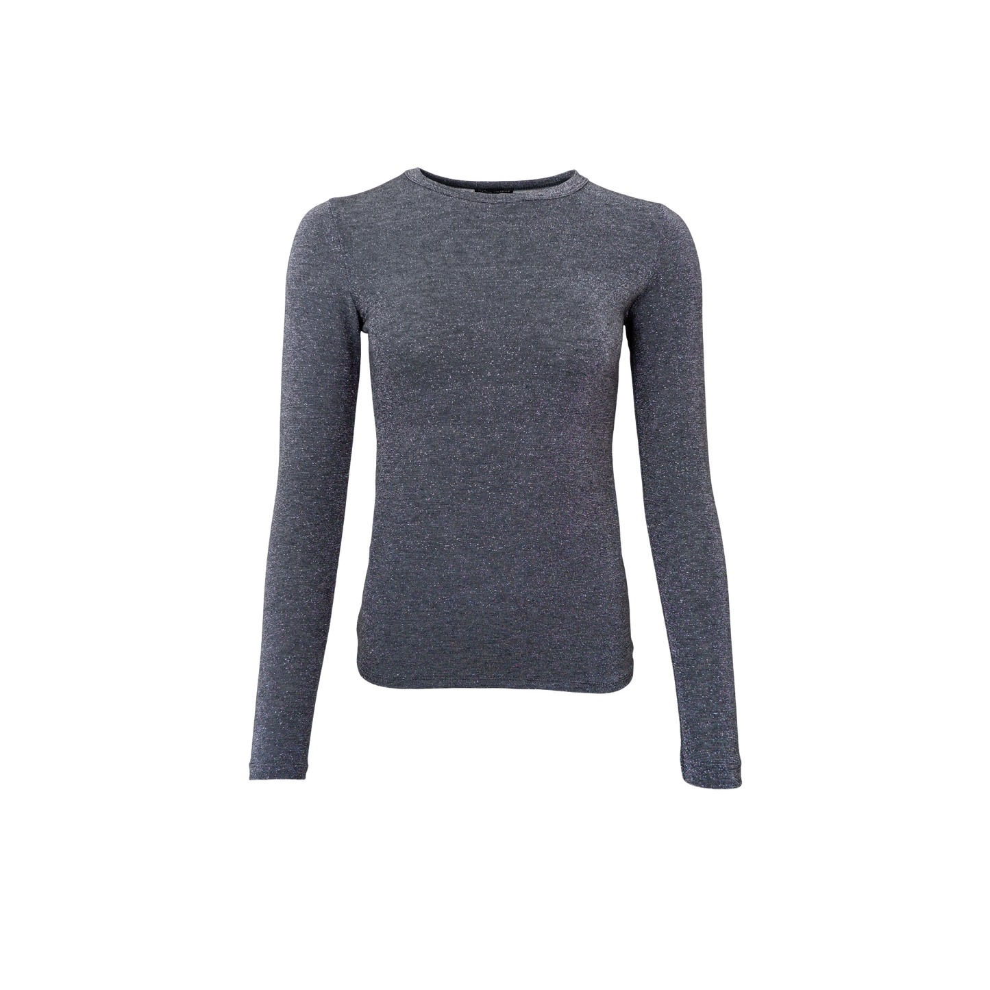 Faye Sparkly Top - Steel Grey