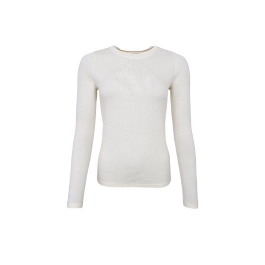 Basics Long Sleeve Top in Off White