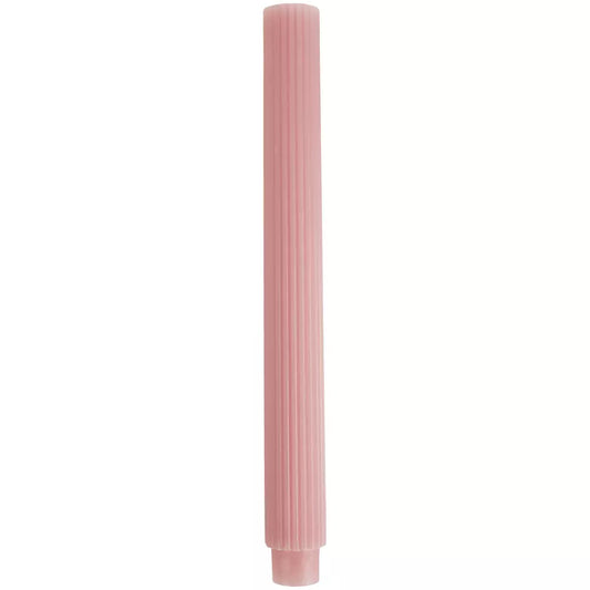 Scalloped Dinner Candle - Dusky Pink