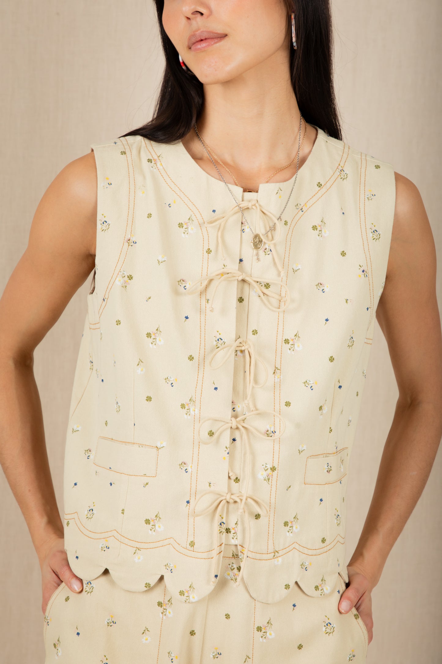 Benny Tie Front Waistcoat