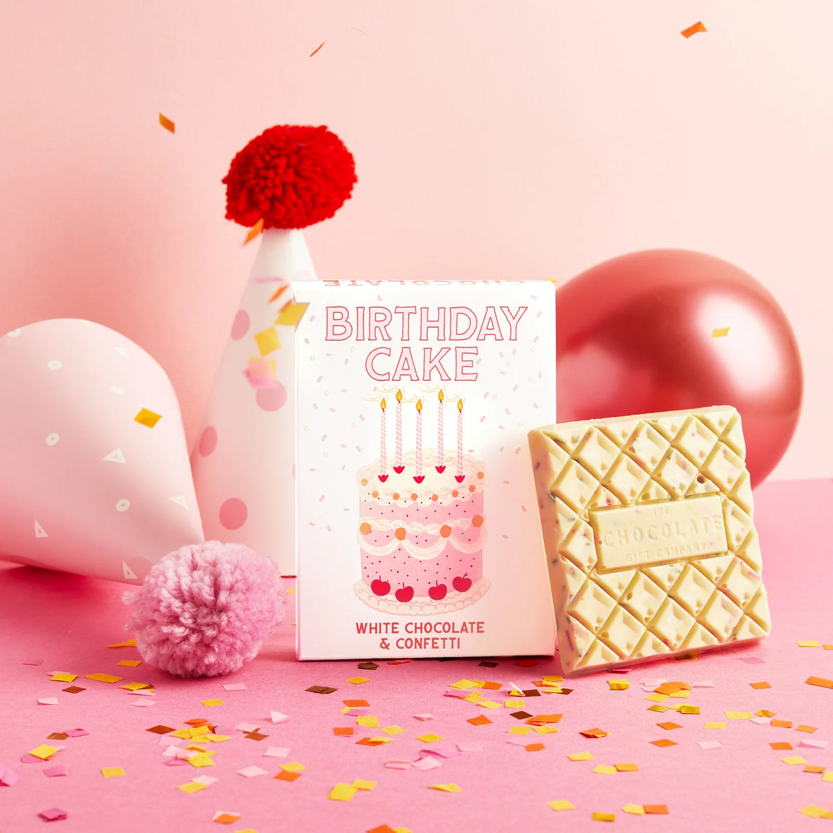 Birthday Cake, White Chocolate & Confetti Bar