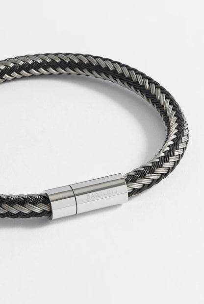 Grey & Black Metal Mesh Bracelet