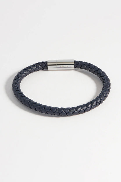 Navy Leather Bracelet