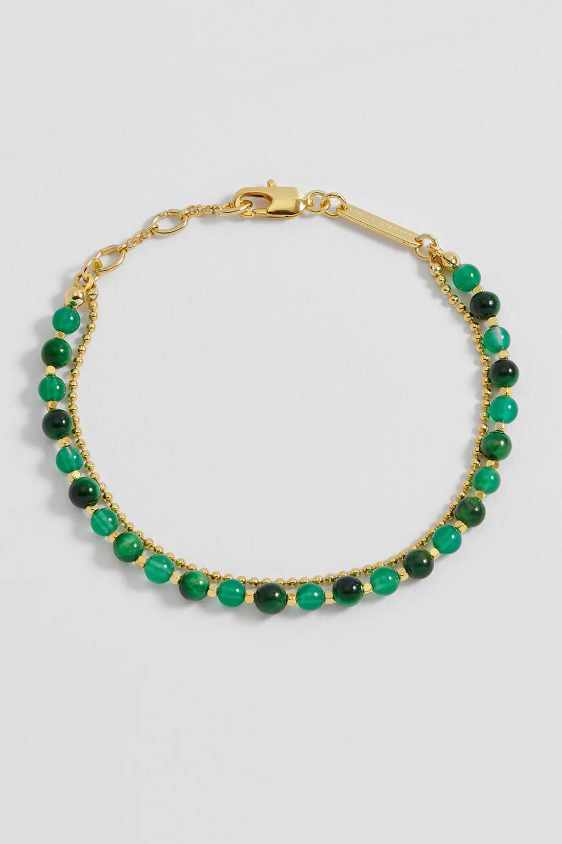 Green Cat Eye Duo Bracelet