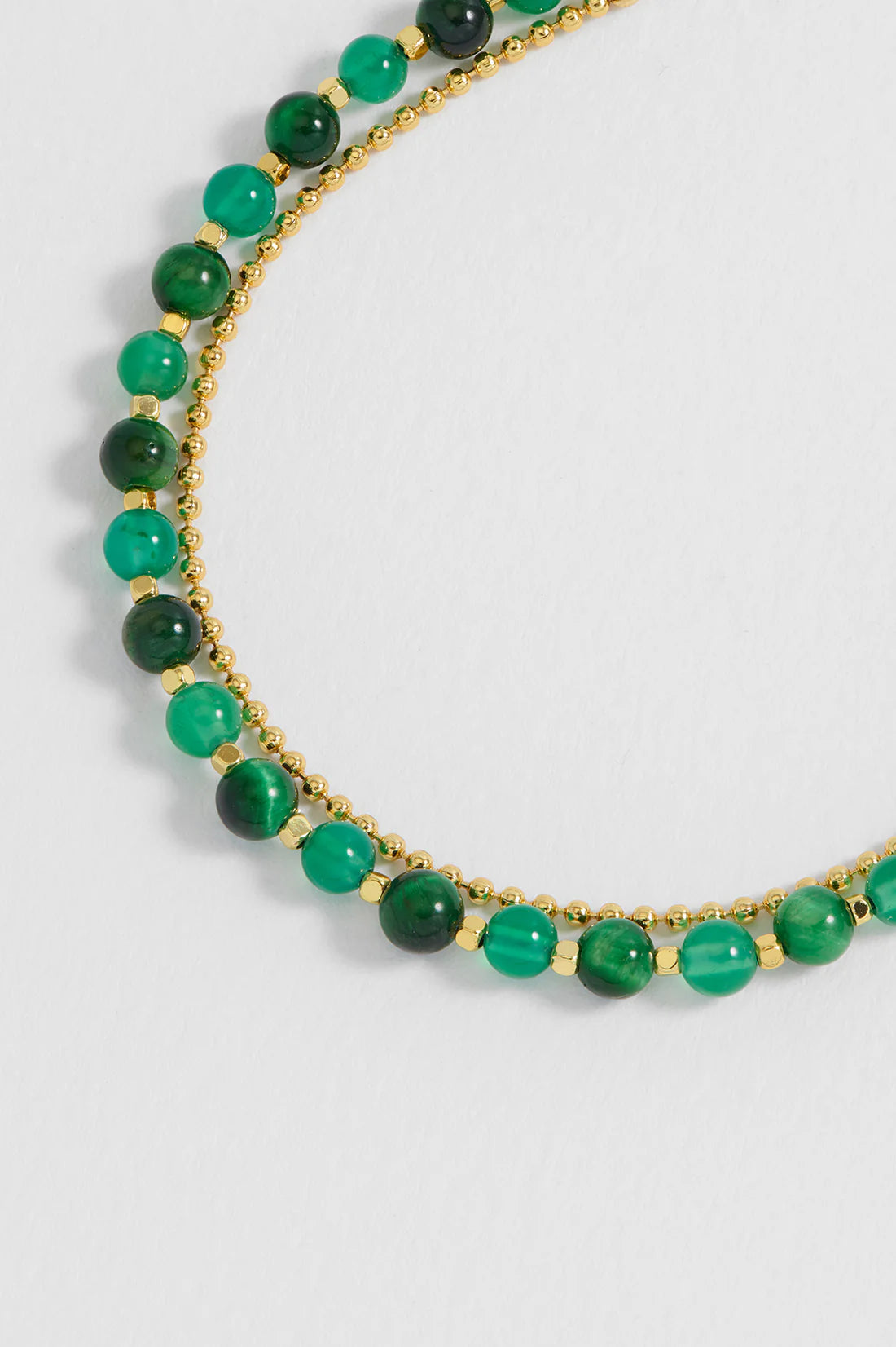 Green Cat Eye Duo Bracelet