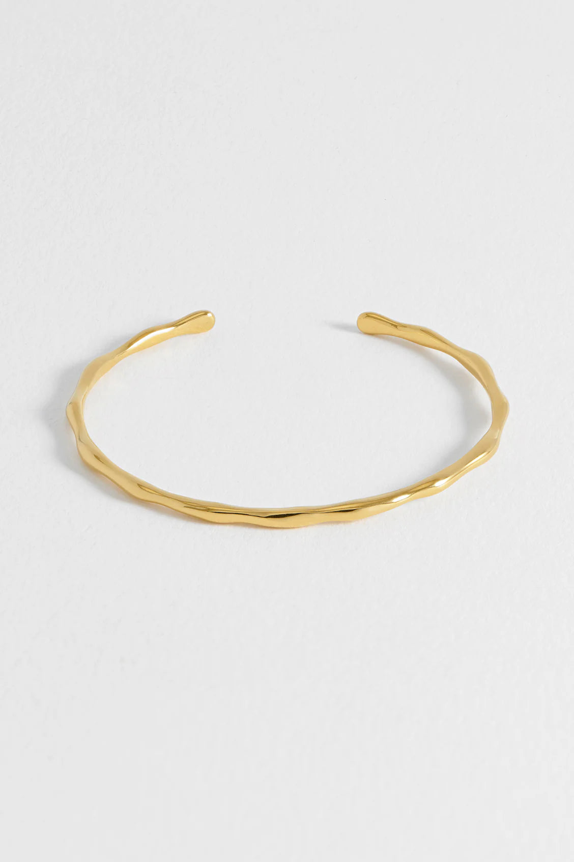 Open Molton Bangle - Gold Plated