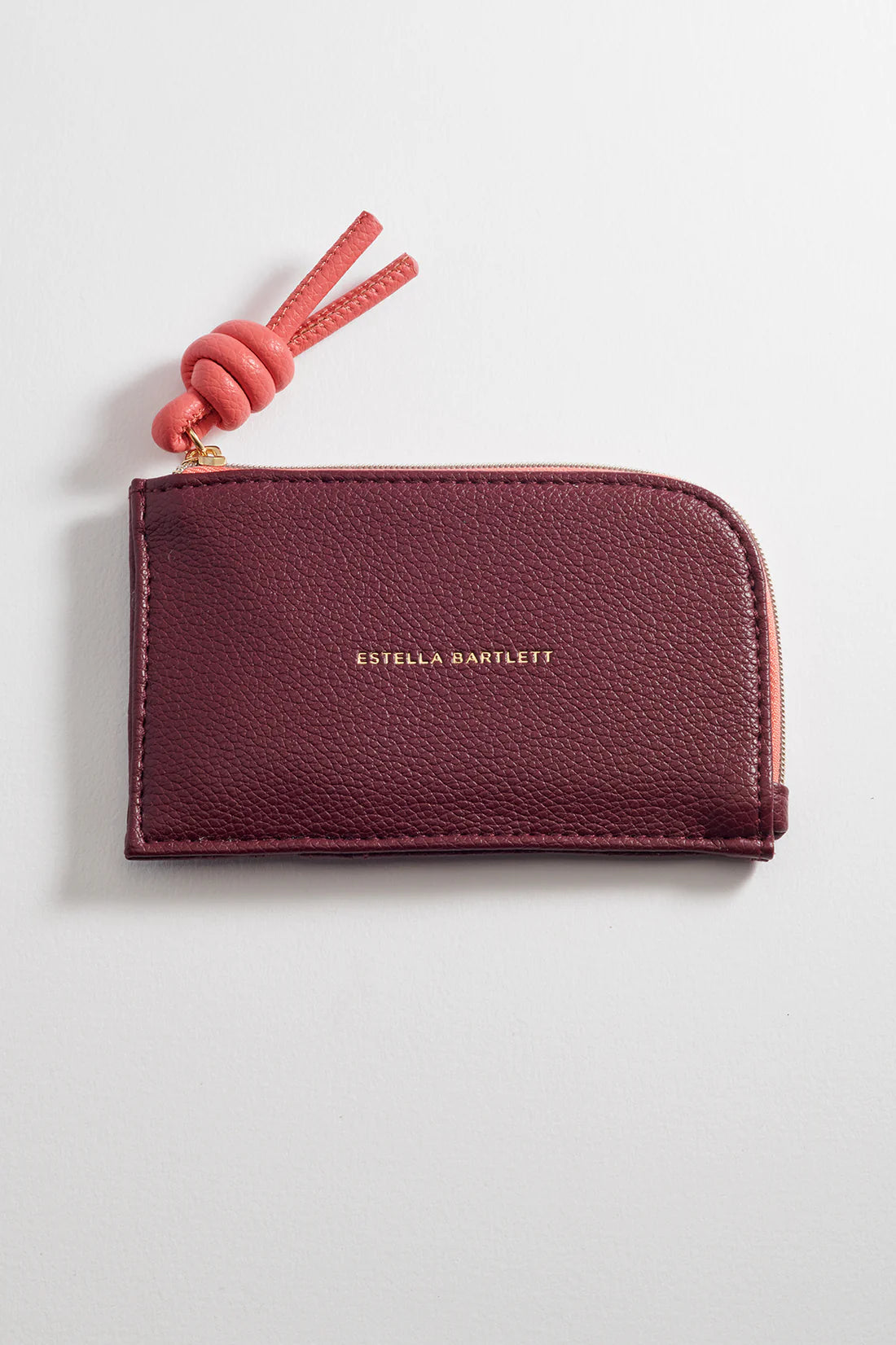 Knot Card Purse - Burgundy