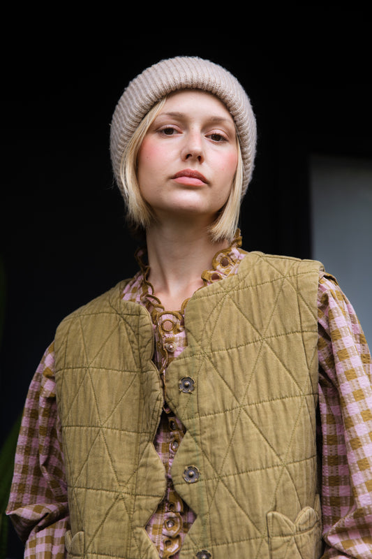 Estelle Gilet in Olive