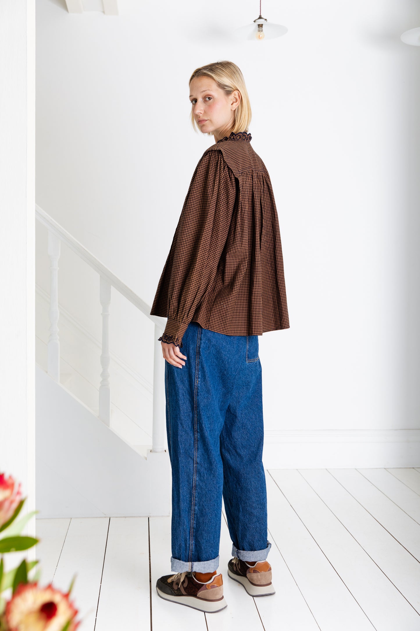 Etienne Shirt in Midnight/Tan