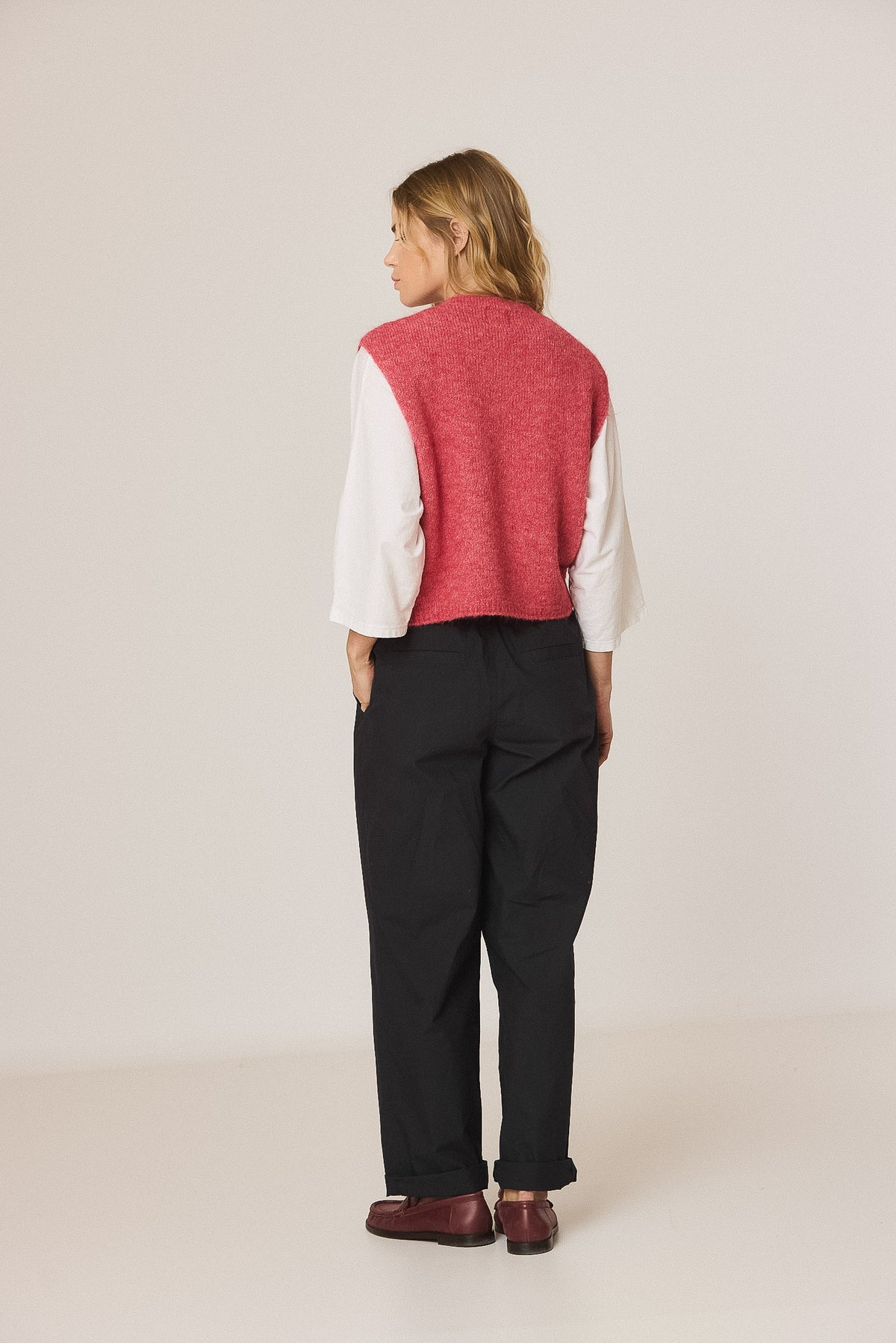 Indi & Cold Pink Sleeveless Jumper