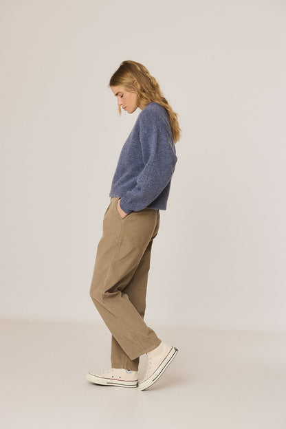 Indi & Cold Blue Zip Front Jumper