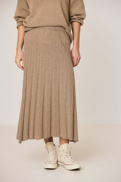 Indi & Cold Taupe Knitted Skirt