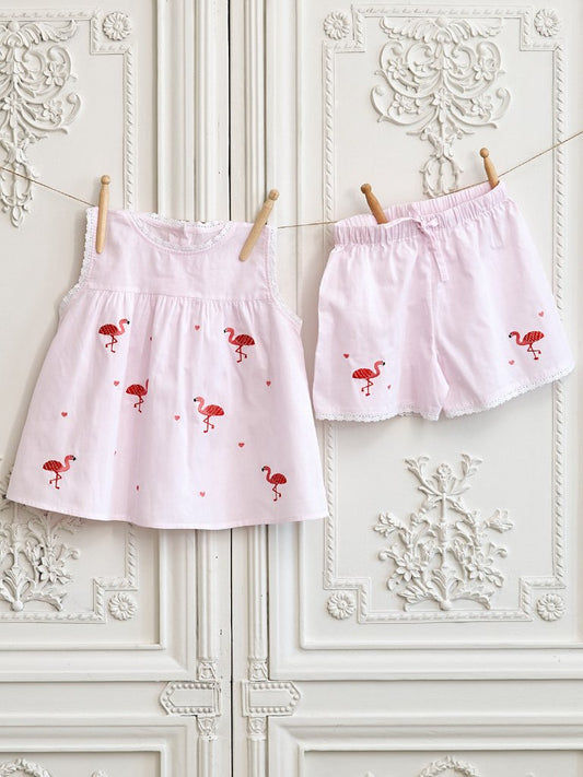 Girls Flamingo Pyjamas