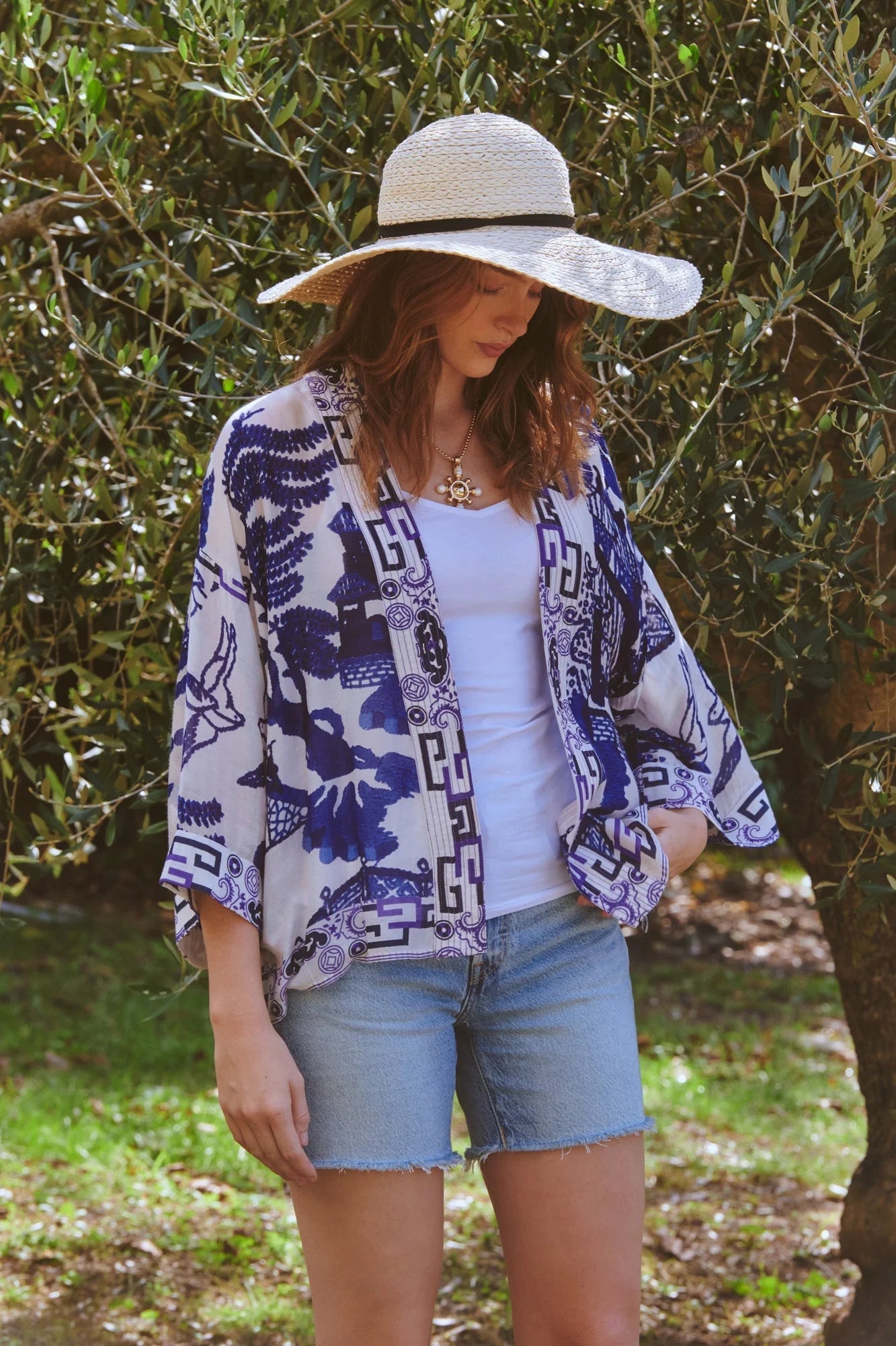 Giant Blue Willow Kimono
