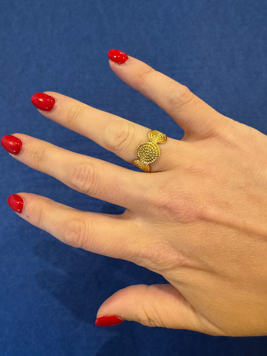 Gold Swirl Ring