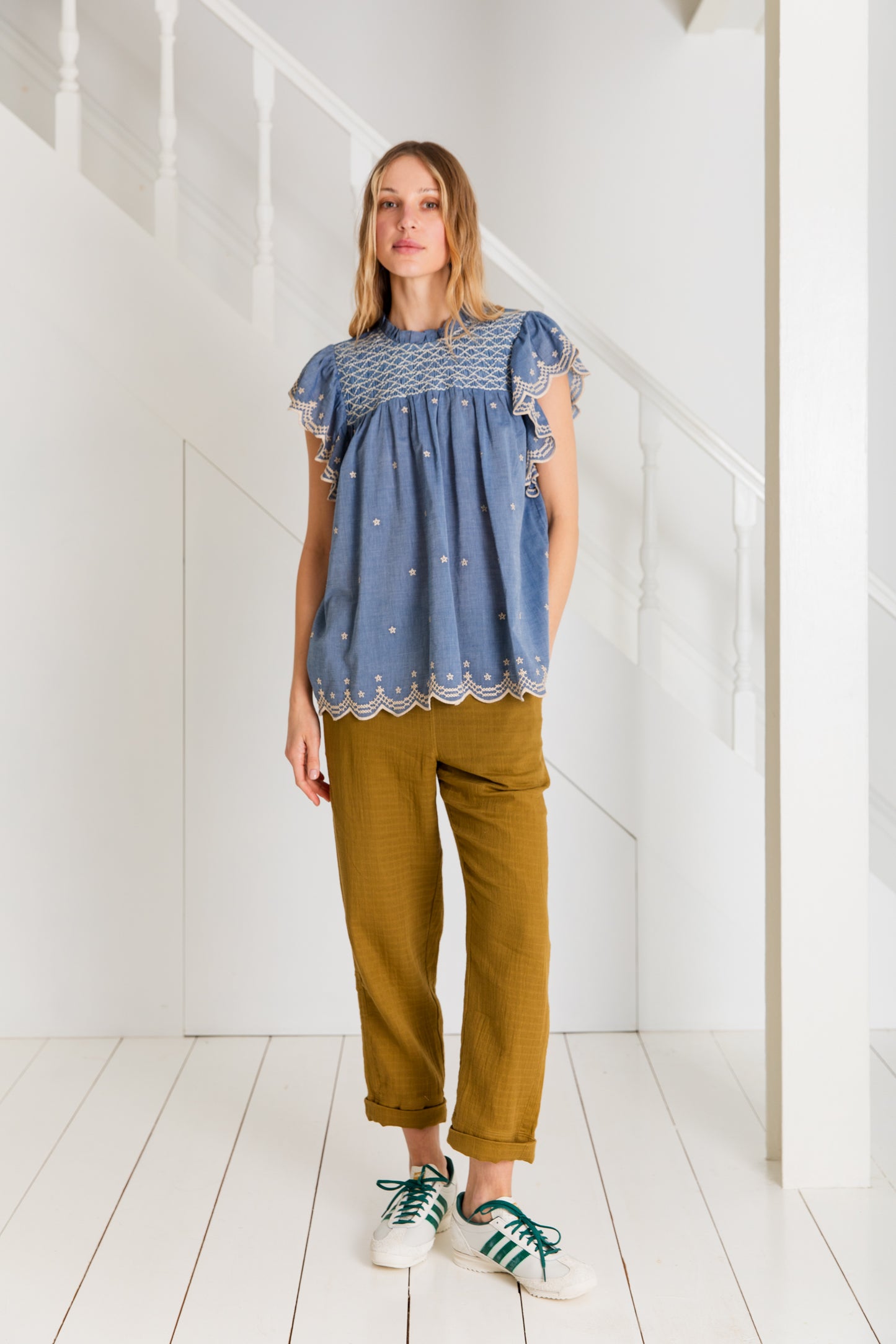 Marcel Top in Chambray