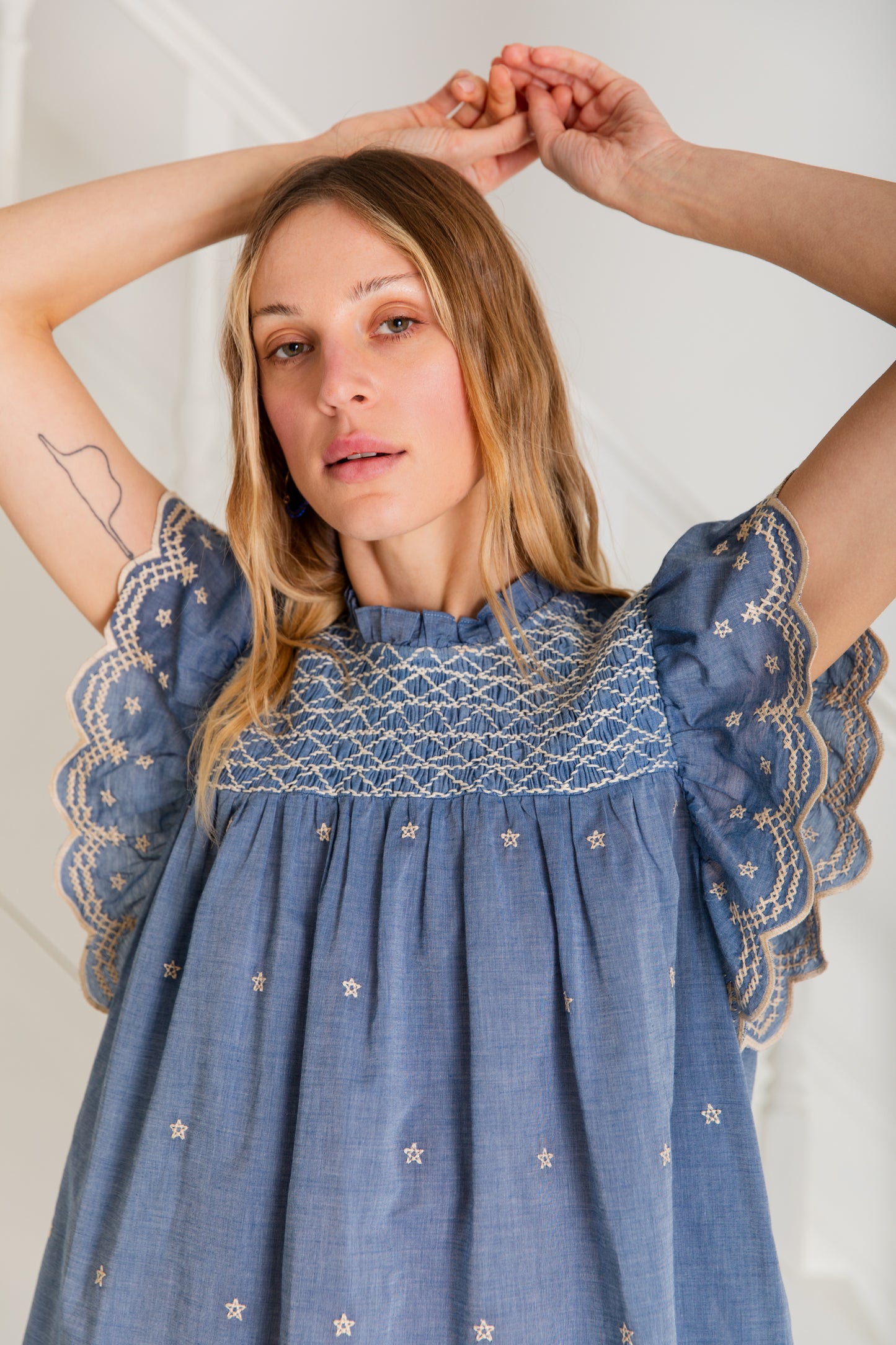 Marcel Top in Chambray