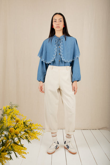 Nova Trousers in Stone