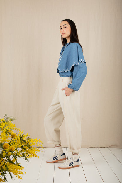 Nova Trousers in Stone