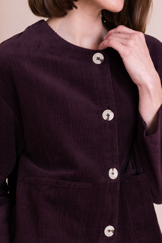 Burgundy Cord Jacket