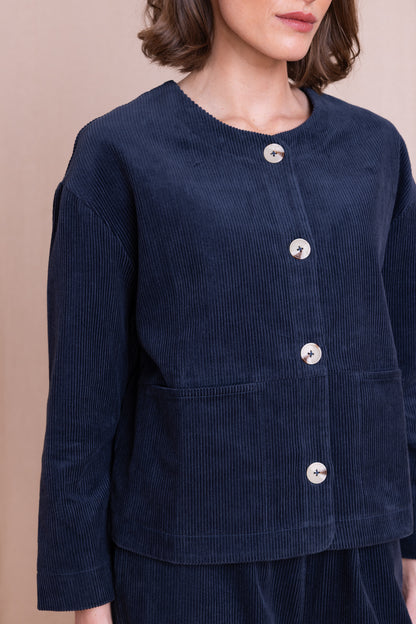 Navy Cord Jacket