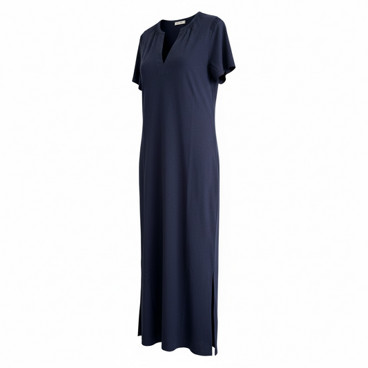 Long T-Shirt Dress in Navy