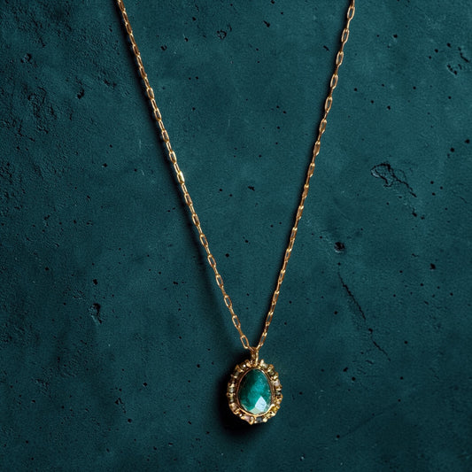 Emerald & Multi Tourma Necklace