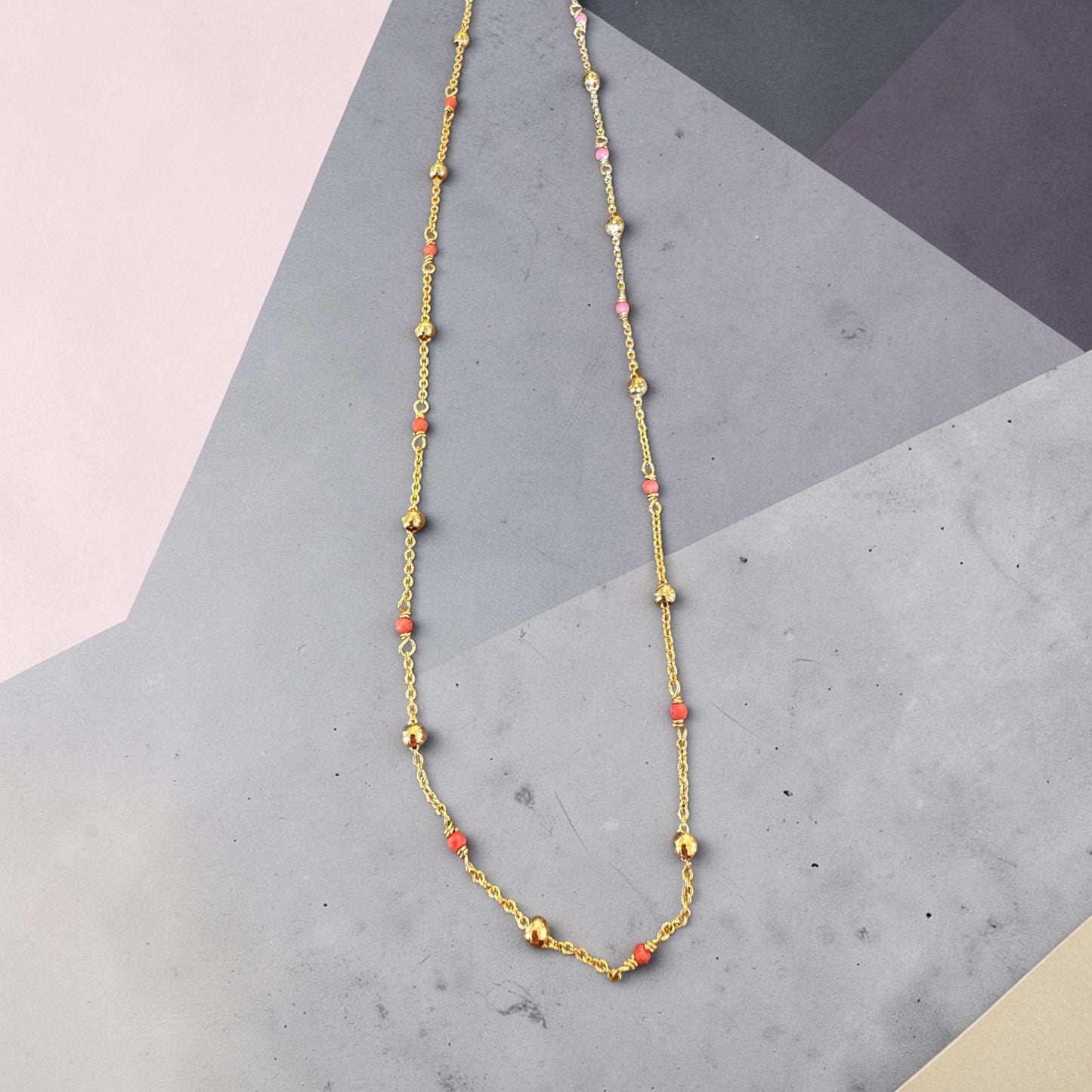 Goa Necklace - Coral