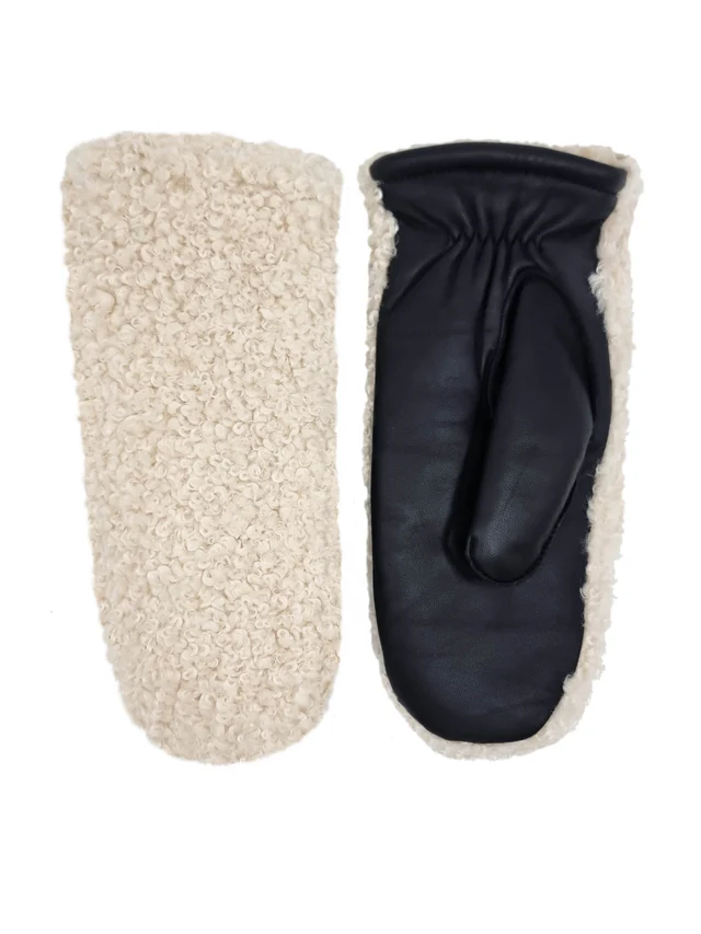 Roma Mitten in Cream