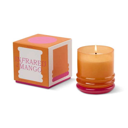 Stacked Candle - Orange & Hot Pink