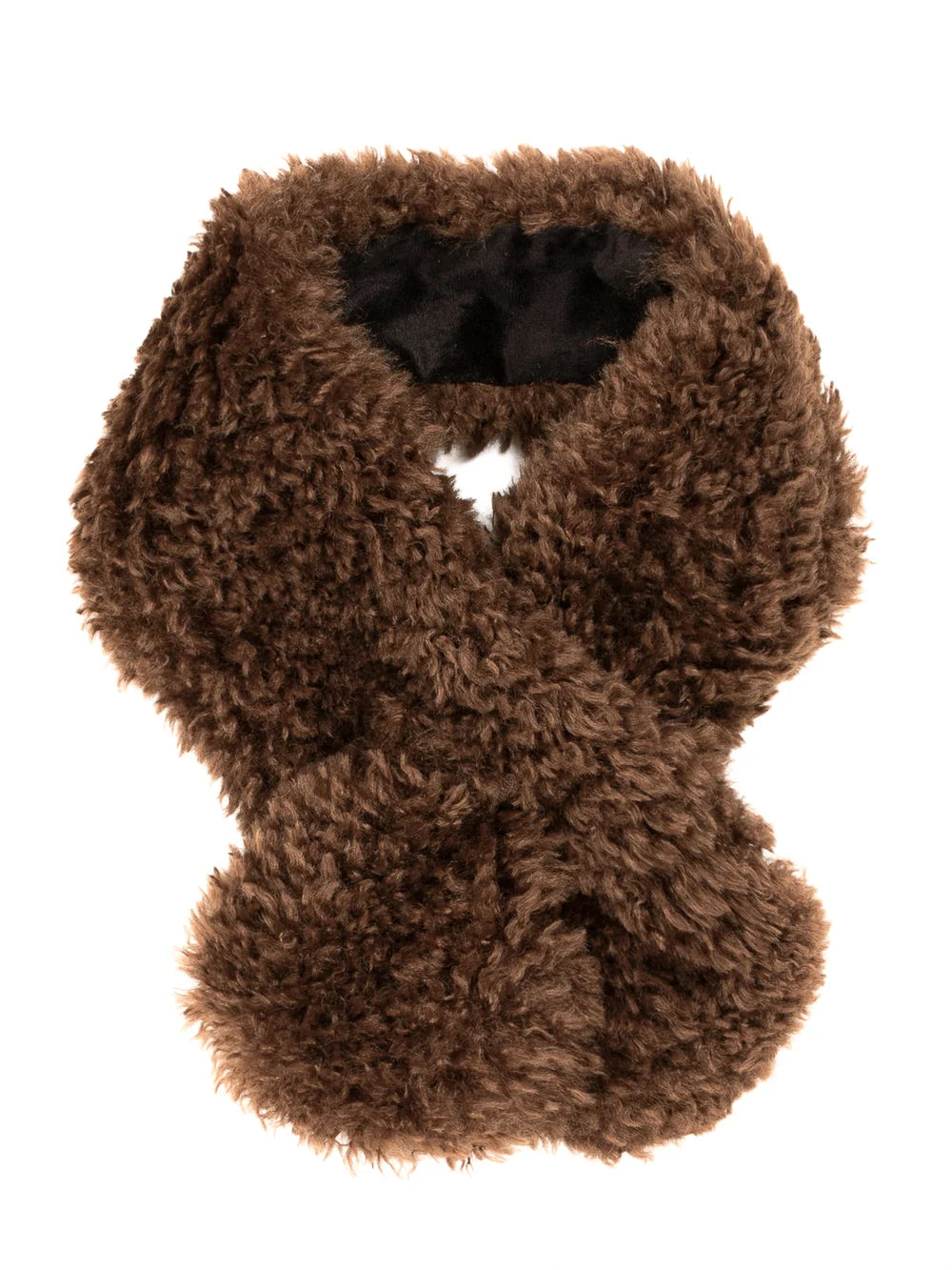Chestnut Faux Sheepskin Scarf