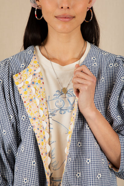 Vida Reversible Jacket - Navy/Lemon Zest