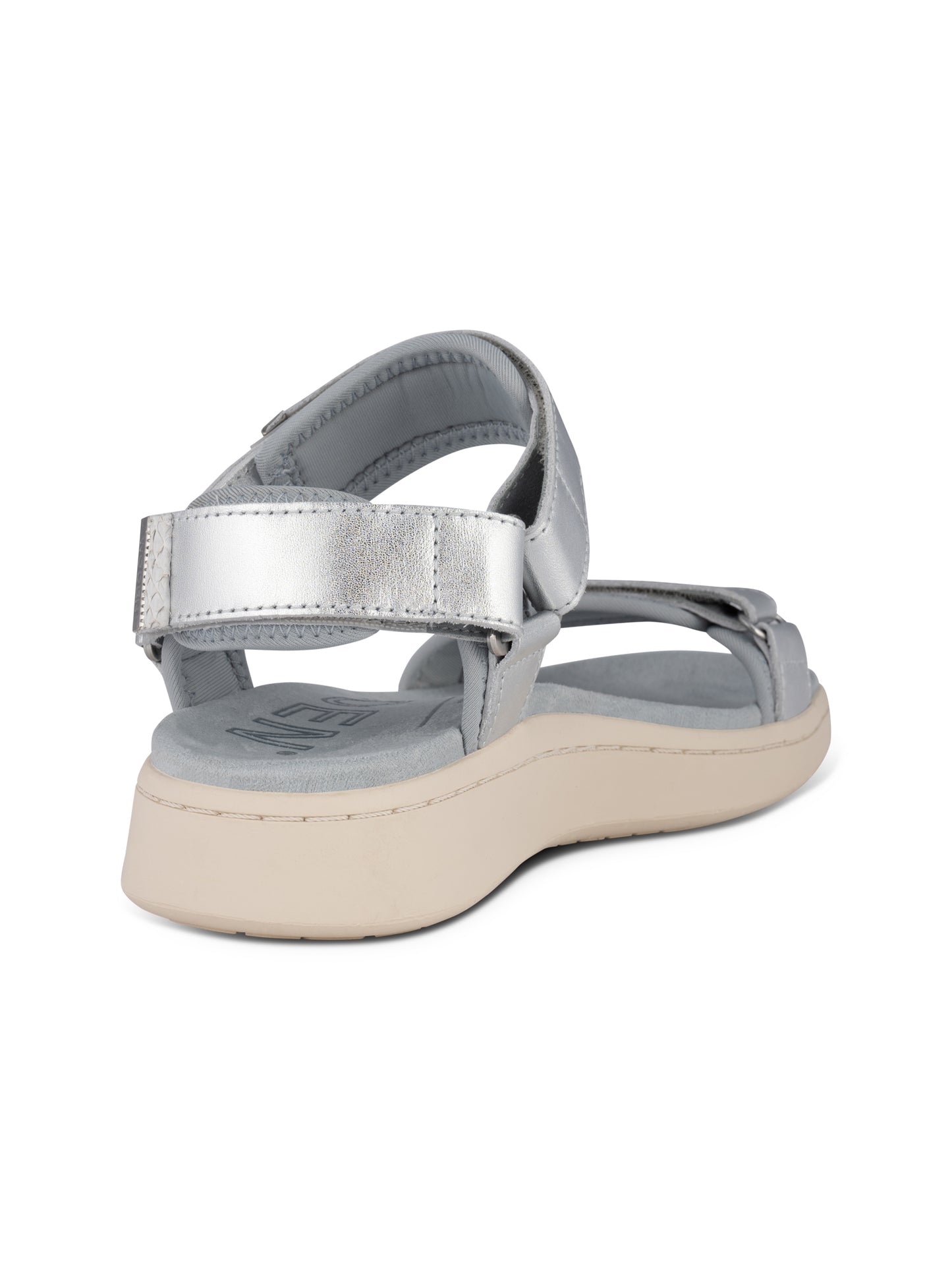 Line Metallic Sandals in Silver