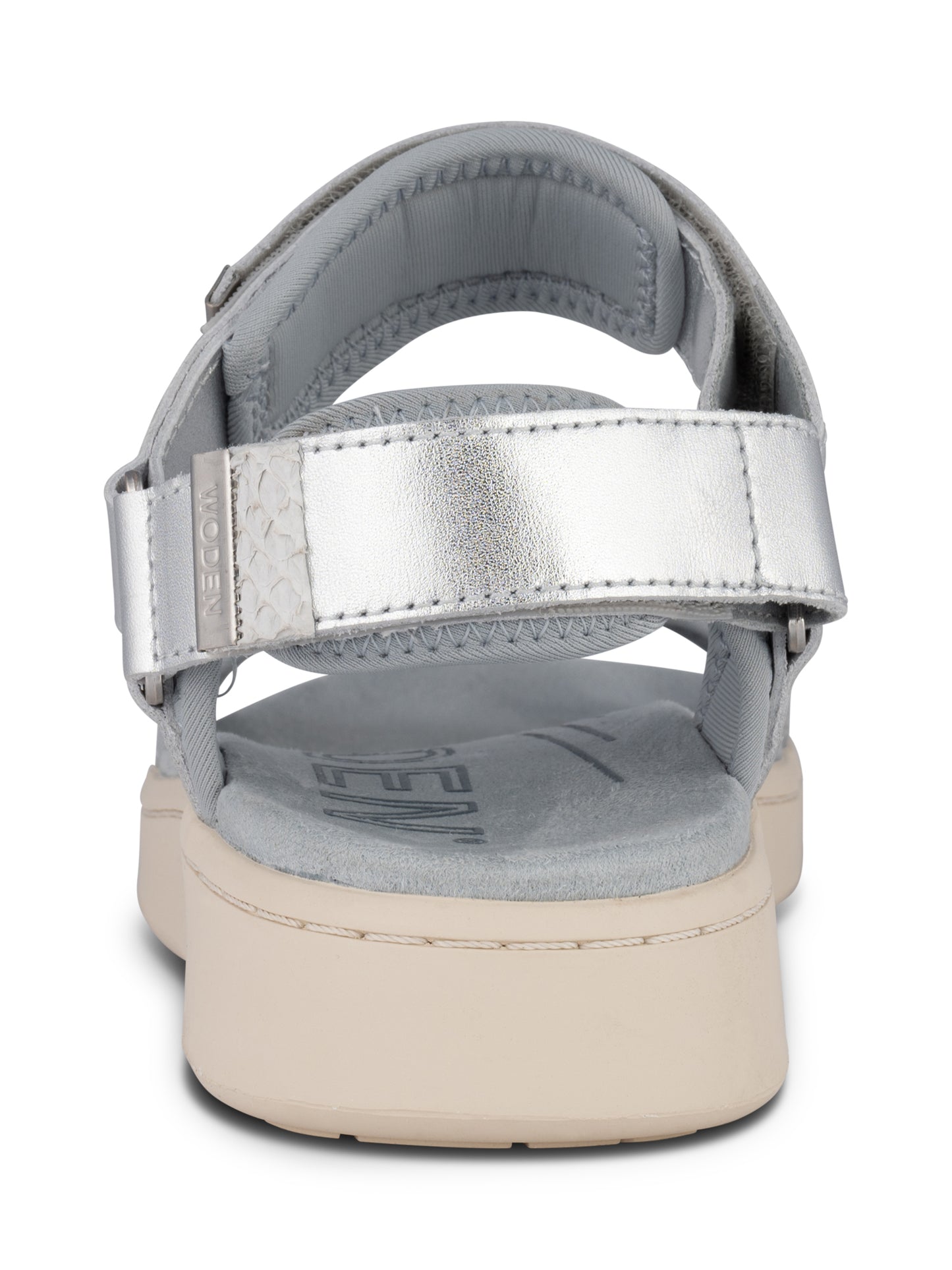 Line Metallic Sandals in Silver