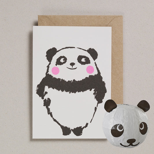 Panda Card with Paper Balloon