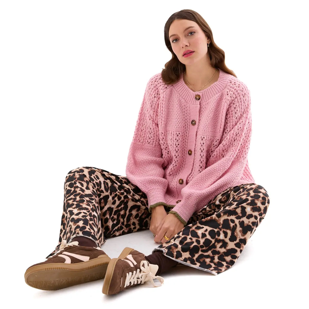 Cara & The Sky Brigit Cardigan, Blush