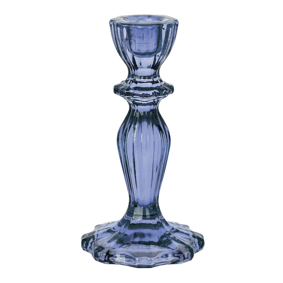 Navy Glass Candle Holder | Home Decor |