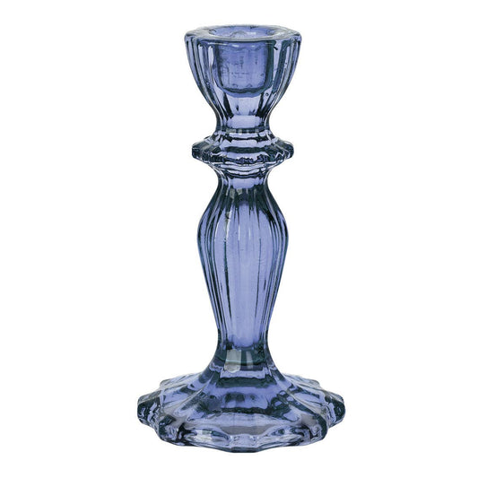 Navy Glass Candle Holder | Home Decor |