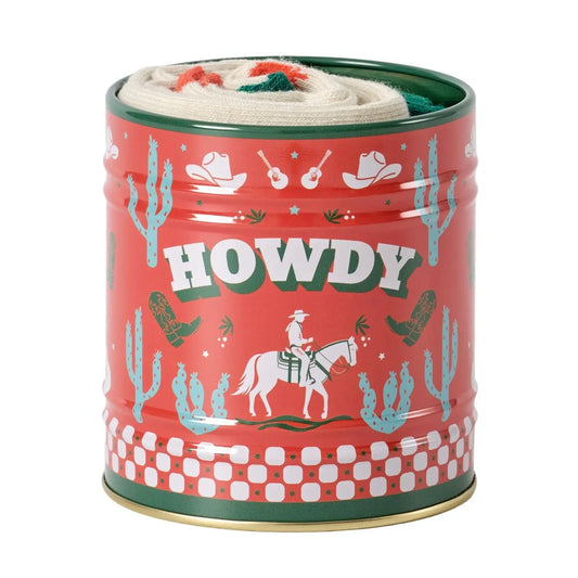Storage Tin and Sock Set, Howdy