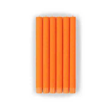Bright Orange Eco Dinner Candles