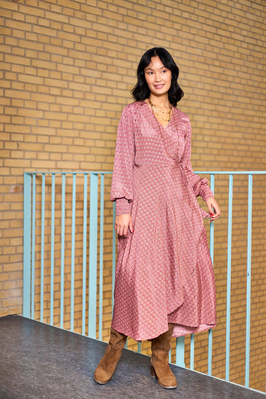 Luna Wrap Dress - Indie Berry