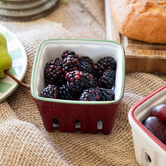 Mini Ceramic Punnet, Blackberry
