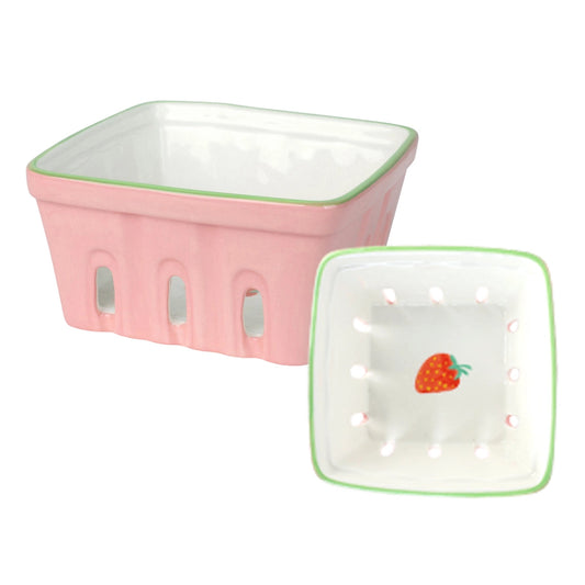 Ceramic Fruit Punnet - Strawberry